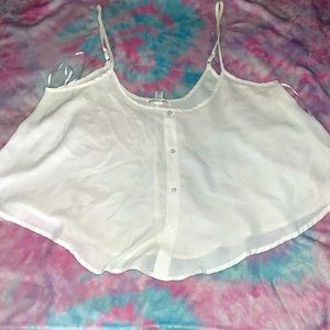 Loose fit crop blouse